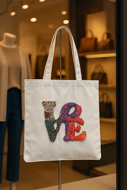 LOVE Yazılı Tasarım Çanta