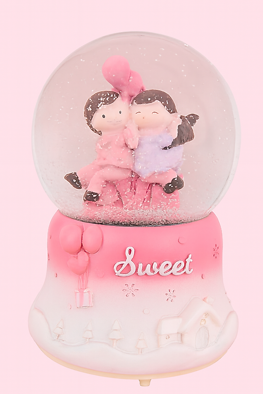 Romantik "Sweet" Temalı Kar Küresi