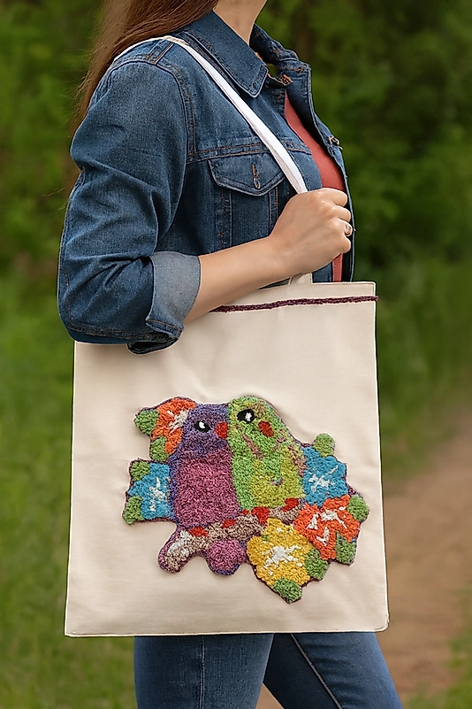 Kuş Temalı Tasarım Çanta