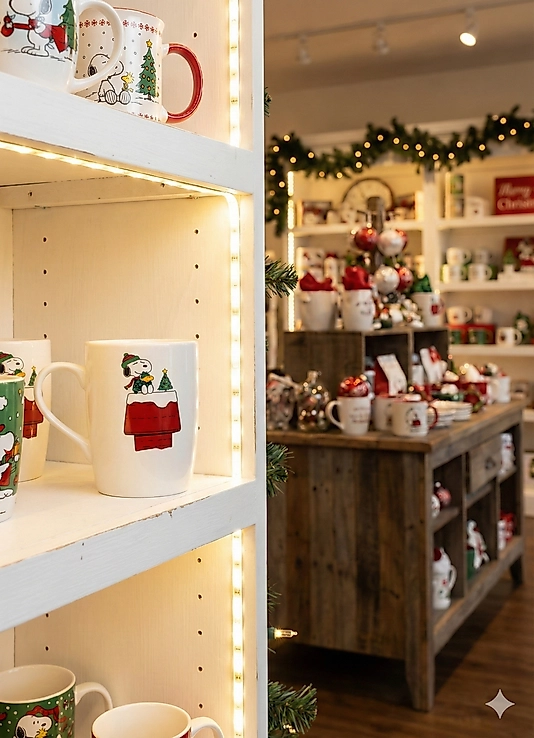 Snoopy Dog baskılı Yılbaşı Kupası